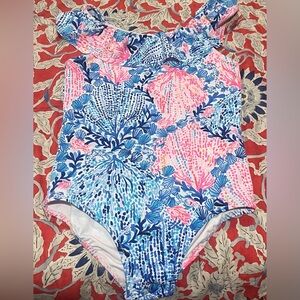 Lilly Pulitzer Girls Swim One-Piece Swimsuit. EUC